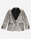 Dolce & Gabbana Giacca Class.2 Bott. In Silver