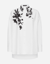 Dolce & Gabbana Dolce&gabbana Floral Lace High-low Button-up Shirt In White