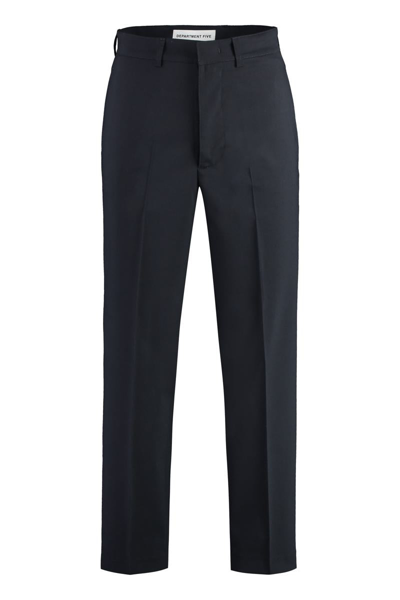Department 5 E-motion Wool Blend Trousers In Blue