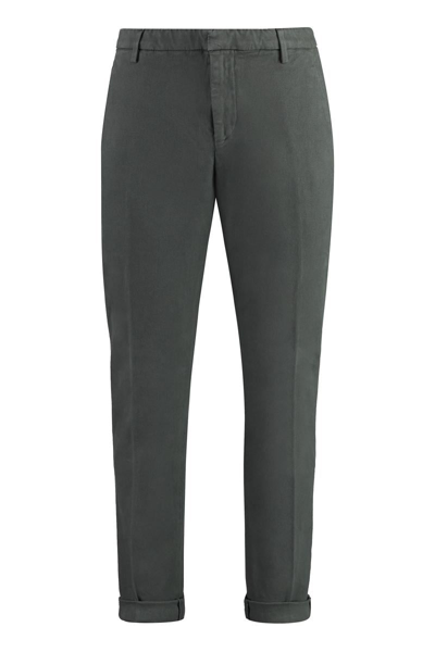 Dondup Gaubert Cotton Chino Trousers In Grey