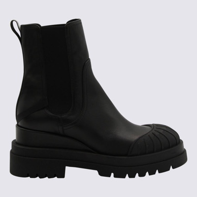 Premiata Black Leather Jiro Ankle Boots