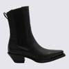 Premiata Black Leather Texas Chite Boots In Black