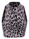 Ssheena Knit Crop Top In Leopard Print In Multi