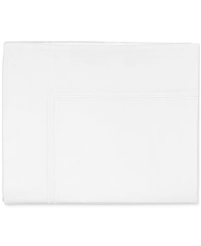 Sferra Grand Hotel Cotton Flat Sheet, Queen In White,white
