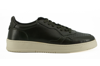 Saxone Of Scotland Black Leather Low Top Sneakers