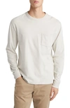 Vince Regular Fit Long Sleeve Thermal Top In Beach Stone