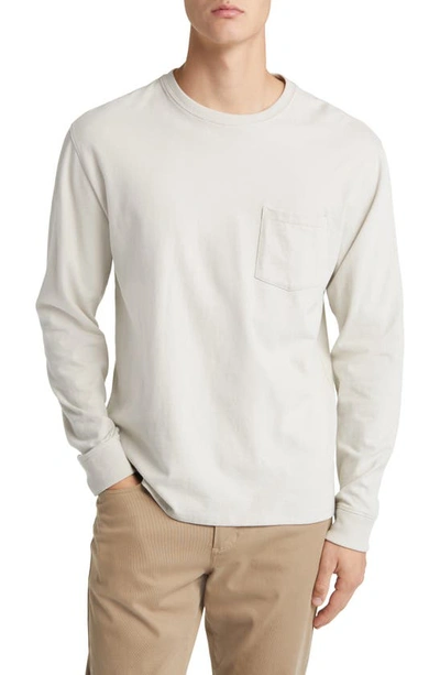Vince Regular Fit Long Sleeve Thermal Top In White