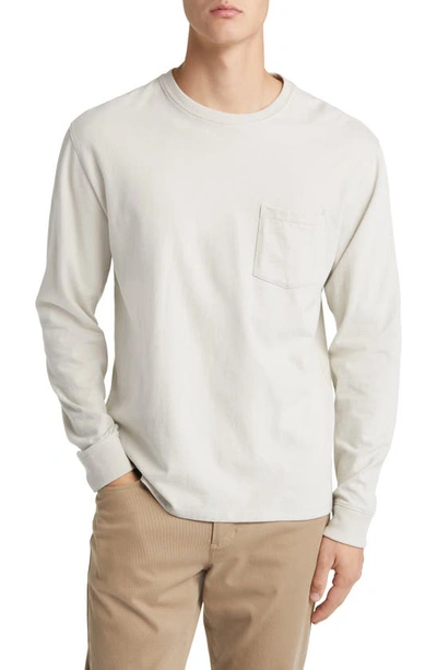 Vince Regular Fit Long Sleeve Thermal Top In Stone Beach