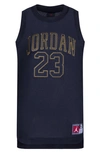 Jordan Kids' Big Boys 23 Jersey Tank Top In Black,gold