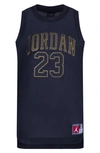 Jordan Kids' Big Boys 23 Jersey Tank Top In Black/gold