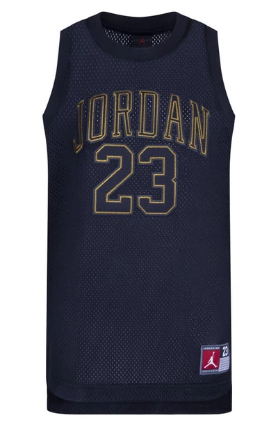 Jordan Kids' Big Boys 23 Jersey Tank Top In Black/gold