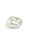 MADEWELL DROPLET SIGNET BAND RING