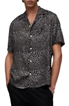 ALLSAINTS ALLSAINTS COSMO PRINT SHORT SLEEVE BUTTON-UP SHIRT