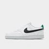 Nike Men's Court Vision Low Next Nature Casual Shoes In White/black/malachite/white