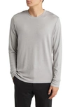 Theory Essential Long Sleeve Tee In Frc Gray Melange