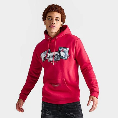 Supply And Demand Men's Stack Graphic Pullover Hoodie In Jester Red