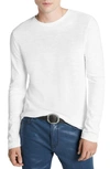 John Varvatos Men's Marlow Long-sleeve Crewneck T-shirt In White