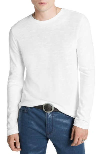 John Varvatos Men's Marlow Long-sleeve Crewneck T-shirt In White