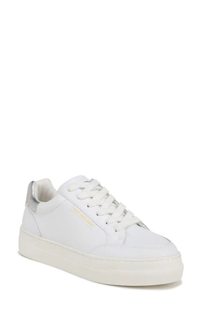Sam Edelman Wess Womens Leather Casual And Fashion Sneakers In Bright White