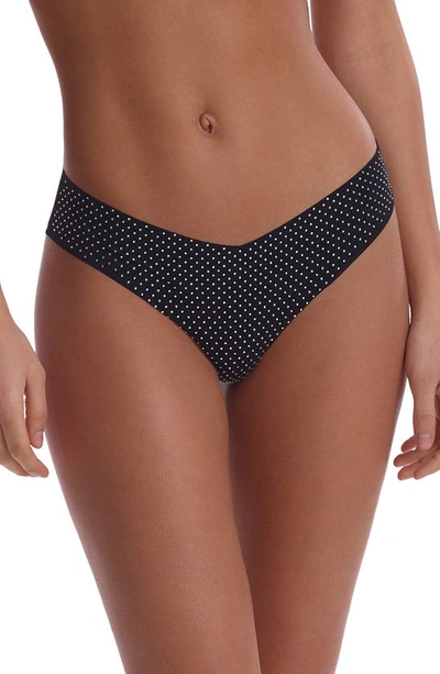Commando Low-rise Rhinestone-embellished Thong In C027-fashion Icon