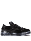 DOLCE & GABBANA BLACK NEW ROMA PANELLED SNEAKERS