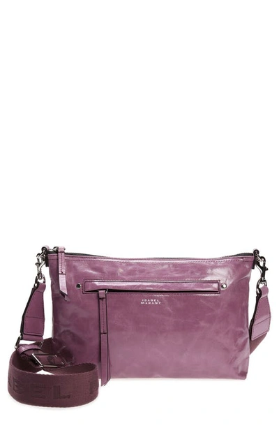 Isabel Marant Nessah Wardy Leather Crossbody Bag In Mauve