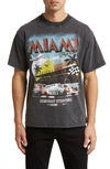 ALPHA COLLECTIVE MIAMI RACING COTTON GRAPHIC T-SHIRT