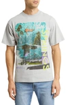 ALPHA COLLECTIVE PALM SPRINGS COTTON GRAPHIC T-SHIRT