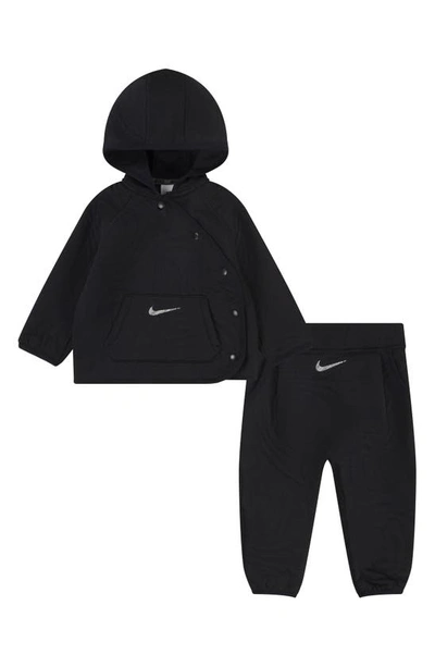Nike Readyset Baby 2-piece Snap Jacket Set In Black
