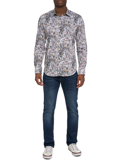 Robert Graham Medieval Times Long Sleeve Button Down Shirt In Multi