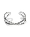 John Hardy Silver Asli Classic Chain Link Crossover 21.5mm Medium Cuff
