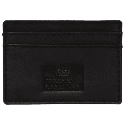 Weekend Offender Leather Card Holder (black)