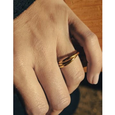Nordic Muse Gold Entwine Ring, Waterproof