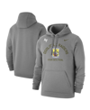 NIKE MEN'S NIKE HEATHER GRAY AIR FORCE FALCONS RIVALRY BADGE CLUB PULLOVER HOODIE