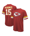 MAJESTIC MEN'S MAJESTIC THREADS PATRICK MAHOMES RED DISTRESSED KANSAS CITY CHIEFS NAME AND NUMBER OVERSIZE FI