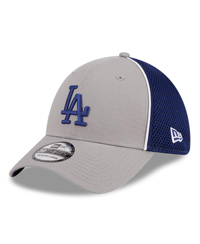 NEW ERA MEN'S NEW ERA GRAY LOS ANGELES DODGERS PIPE 39THIRTY FLEX HAT