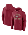 Fanatics Branded  Scarlet San Francisco 49ers Between The Pylons Pullover Hoodie In Scarlet
