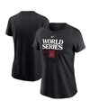 Nike Women's  Black Arizona Diamondbacks 2023 World Series Authentic Collection T-shirt In Black