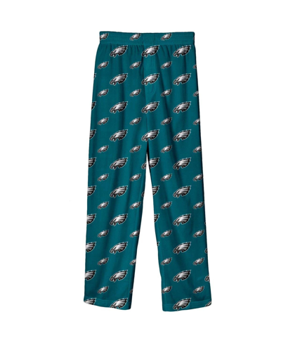 Outerstuff Kids' Big Boys Green Philadelphia Eagles Team-colored Printed Pajama Pants