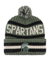 47 BRAND MEN'S '47 BRAND GREEN MICHIGAN STATE SPARTANS OHT MILITARY-INSPIRED APPRECIATION BERING CUFFED KNIT 