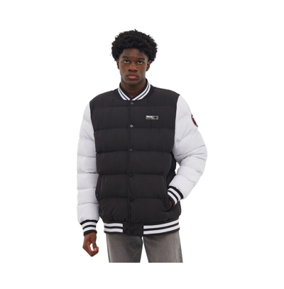 Bench Dna Men's Reggie Puffer Baseball Jacket In Black | ModeSens