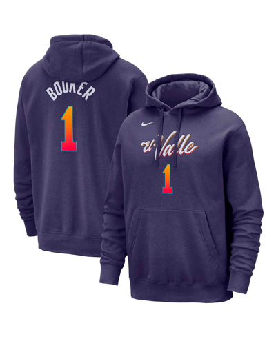 Nike Men's  Devin Booker Purple Phoenix Suns 2023/24 City Edition Name And Number Pullover Hoodie