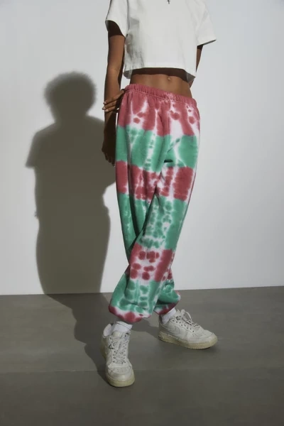 Urban Renewal Remade Holiday Dye Sweatpant In Red At Urban Outfitters