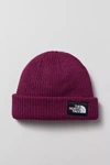 The North Face Salty Dog Lined Knit Beanie In Maroon, Men's At Urban Outfitters
