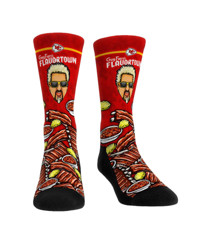 Rock 'em Men's And Women's  Socks Kansas City Chiefs Nfl X Guy Fieri's Flavortown Crew Socks In Multi
