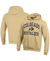 Champion Vegas Gold Colorado Buffaloes Arched Logo Fleece Pullover Hoodie In Yellow