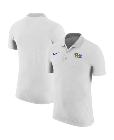 Nike Men's  White Pitt Panthers Sideline Polo Shirt