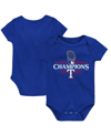 FANATICS INFANT BOYS AND GIRLS FANATICS ROYAL TEXAS RANGERS 2023 WORLD SERIES CHAMPIONS OFFICIAL LOGO T-SHIRT