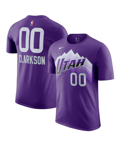 Nike Men's  Jordan Clarkson Purple Utah Jazz 2023/24 City Edition Name And Number T-shirt