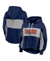 Fanatics Branded Navy Detroit Tigers Filled Stat Sheet Pullover Hoodie In Navy